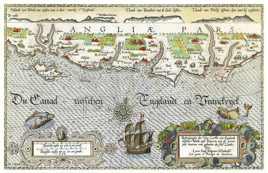 Isle of Wight en Dover (ca. 1580–1583) by Joannes van Doetechum (I)