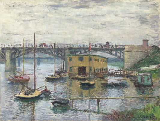 Bridge at Argenteuil on a Gray Day (1876) by Claude Monet