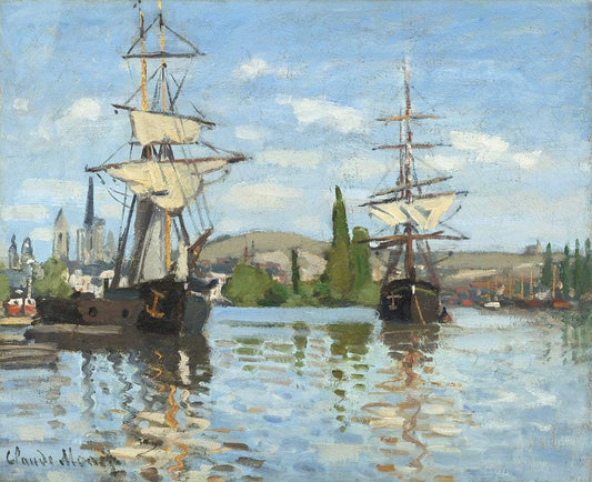Ships Riding on the Seine at Rouen (1872–1873) by Claude Monet