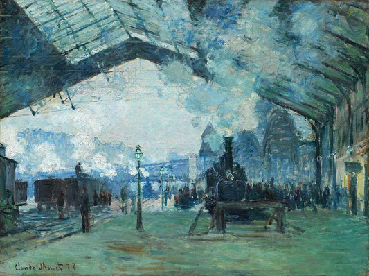 Arrival of the Normandy Train, Gare Saint-Lazare (1887) by Claude Monet