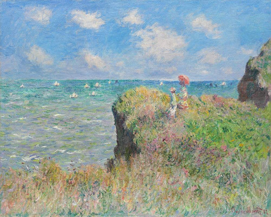 Cliff Walk at Pourville (1882) by Claude Monet