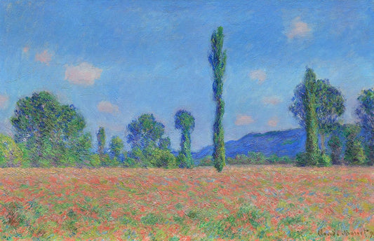 Poppy Field, Giverny (1890–1891) by Claude Monet