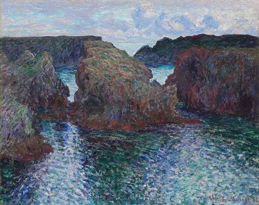 Rocks at Port-Goulphar, Belle-Île (1886) by Claude Monet
