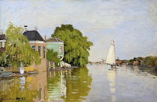Houses on the Achterzaan (1871) by Claude Monet