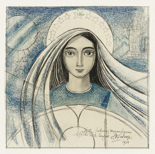 Woman's head for a poster by Jan Toorop