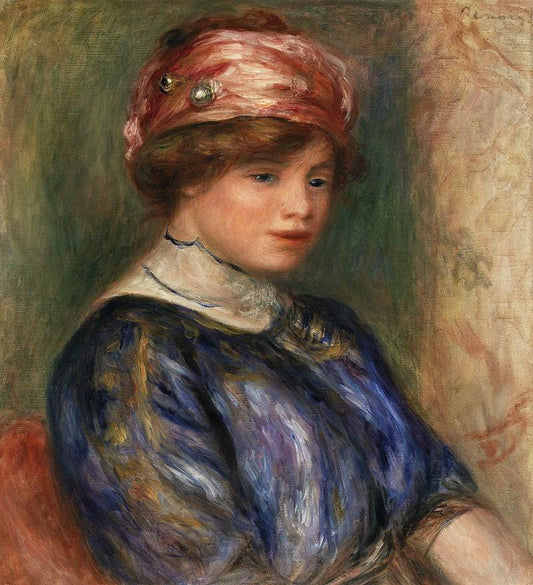 Young Woman in Blue, Bust (1911) by Pierre-Auguste Renoir