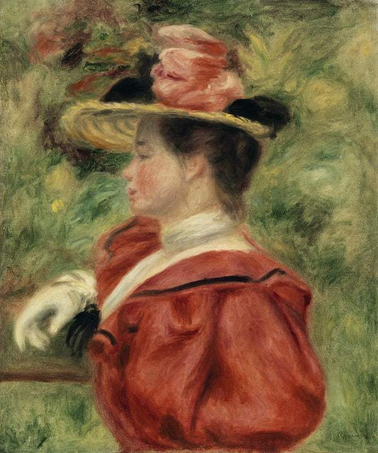 Woman with Glove (1893–1895) by Pierre-Auguste Renoir