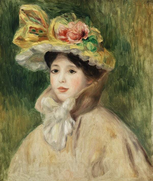 Woman with Capeline (early 1890s) by Pierre-Auguste Renoir
