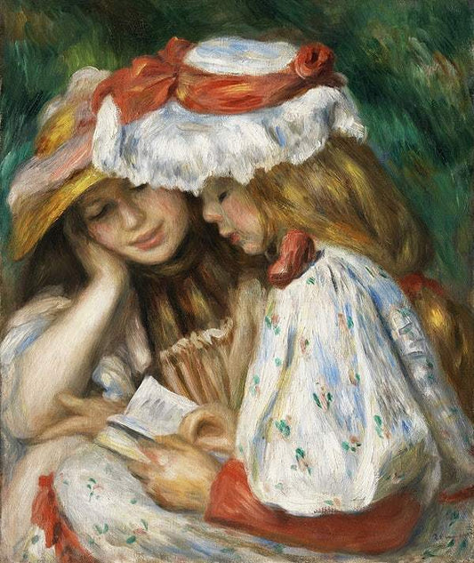 Two Girls Reading (c. 1890–1891) by Pierre-Auguste Renoir