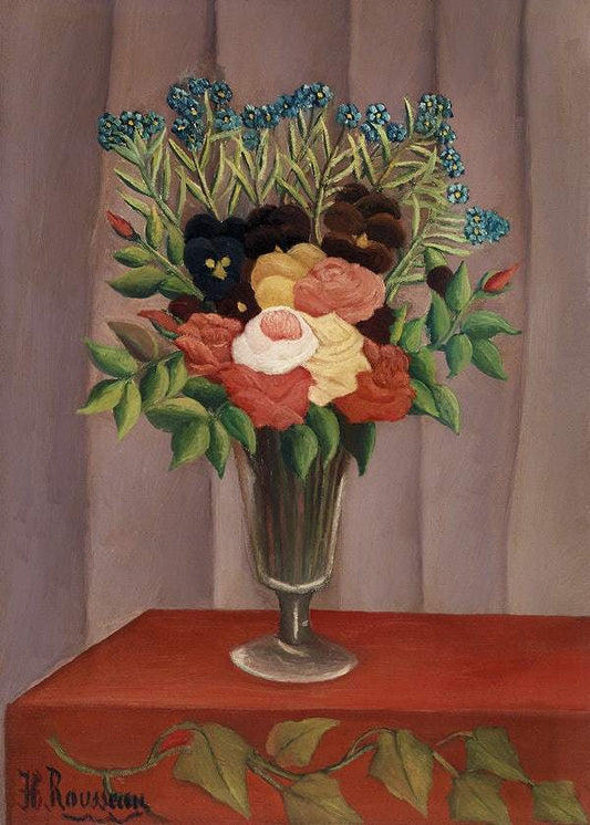 Bouquet of Flowers (Bouquet de fleurs) (ca. 1909 –1910) by Henri Rousseau