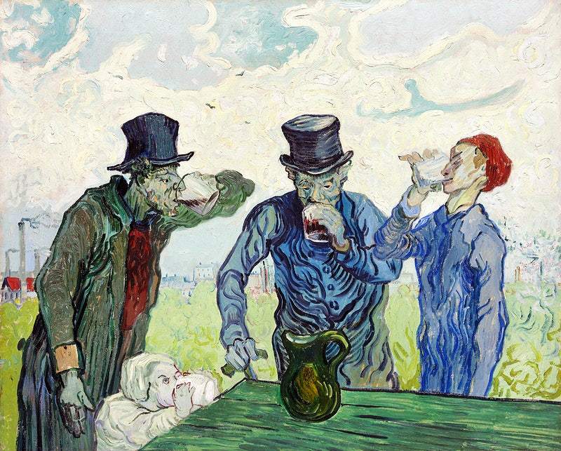 The Drinkers (1890) by Vincent Van Gogh