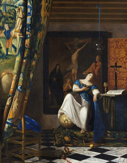 Allegory of the Catholic Faith (ca.1670–1672) by Johannes Vermeer