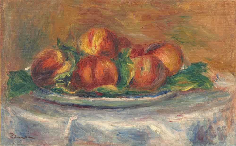 Peaches on Plate by Pierre-Aguste Renoir 1878