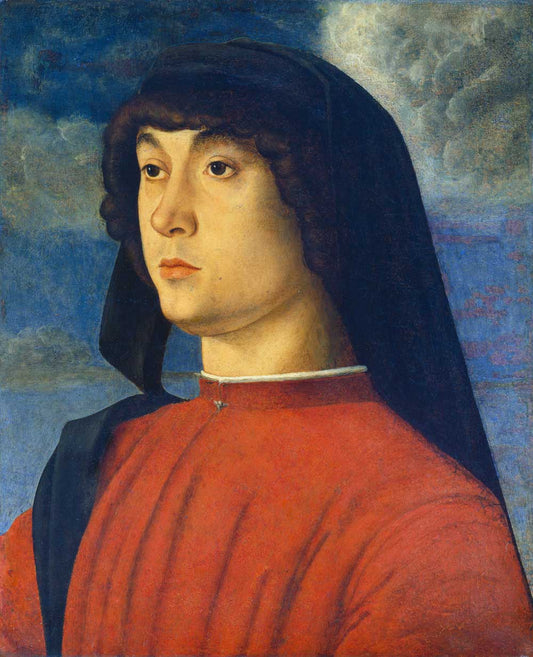 Young Man in Red by Giovanni Bellini 1480