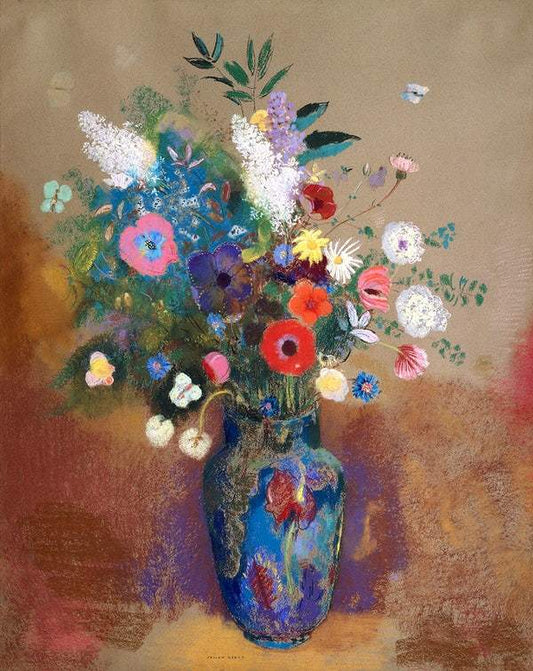 Bouquet of Flowers (1900—1905) by Odilon Redon