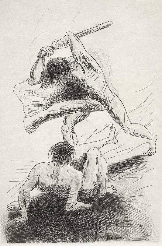 Cain and Abel (1886) by Odilon Redon