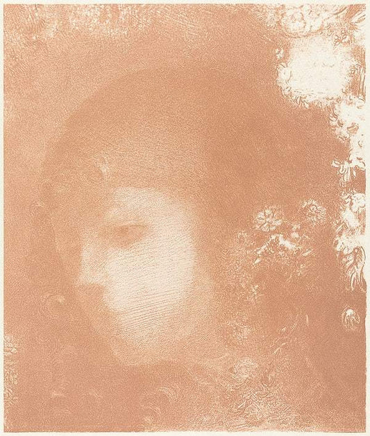 Head of a Child with Flowers (1897) by Odilon Redon