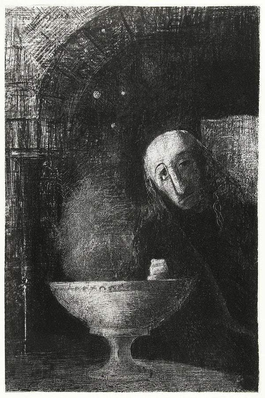 And the Seeker was Engaged in an Endless Search (1886) by Odilon Redon