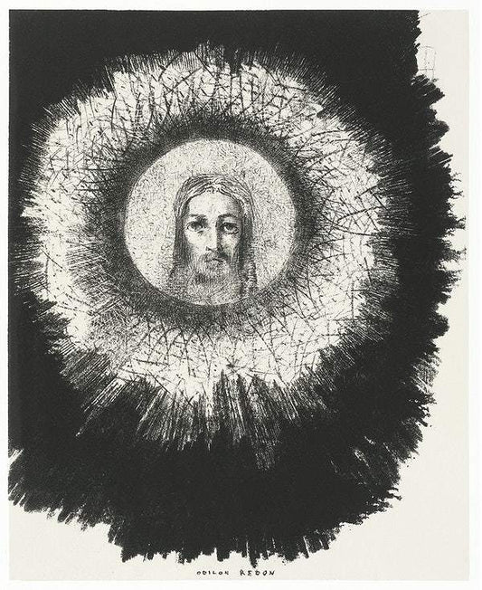 And the Face of Christ Shone in the Disk of the Sun (1888) by Odilon Redon