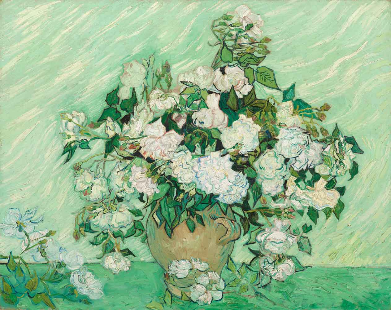 Roses by Vincent van Gogh 1889
