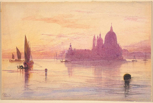 Venice, at Sunset by Edward Lear 1893