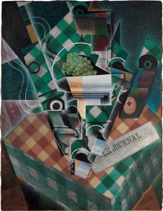 Still Life with Checked Tablecloth by Juan Gris 1915