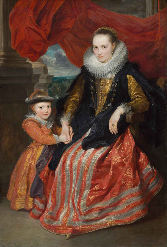 Susanna Fourment and Daughter by Anthony van Dyck 1621