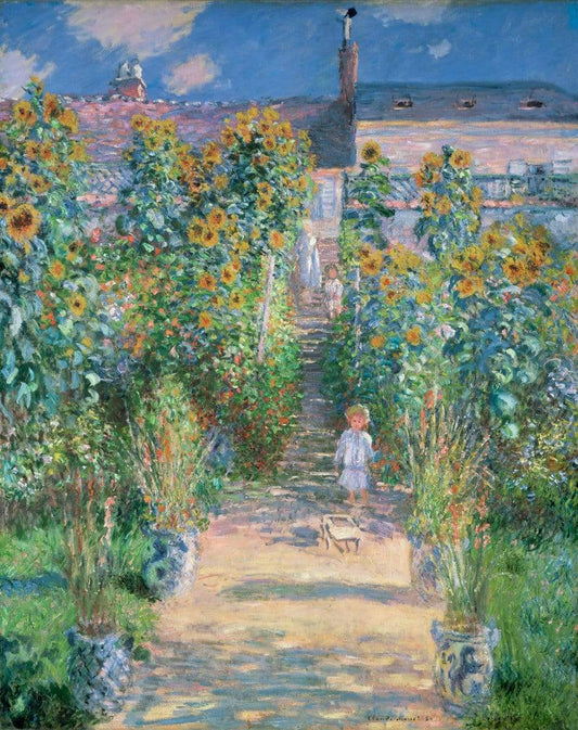 The Artist's Garden at Vétheuil by Claude Monet 1880