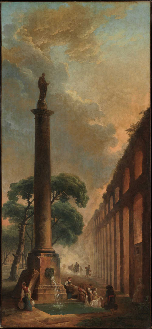 A The Fountain by Hubert Robert 1790