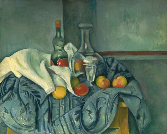 The Peppermint Bottle by Paul Cézanne 1895