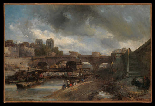 The Pont Neuf by Johan Barthold Jongkind 1850