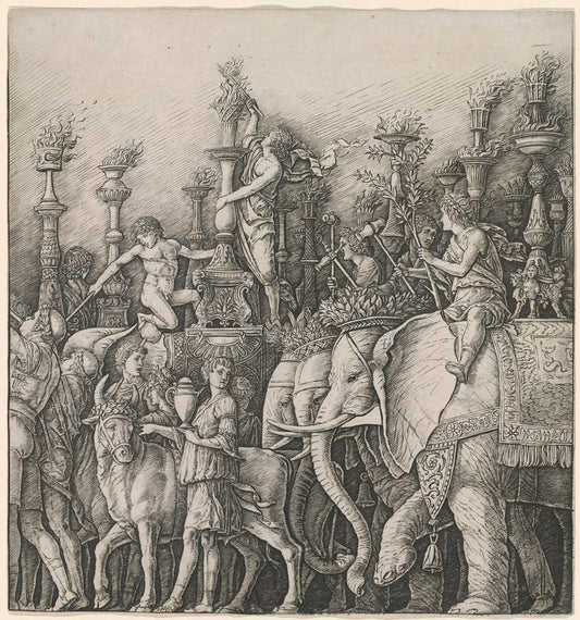 The Triumph of Caesar: The Elephants by Andrea Mantegna 1490