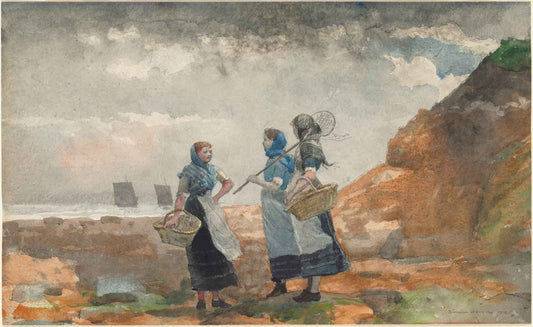 Three Fisher Girls by Winslow Homer 1881