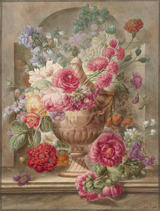 Flowers by Pieter van Loo 1745