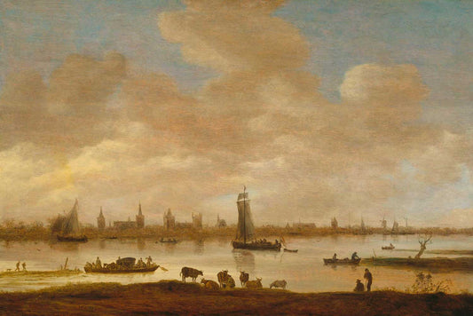 View of an Imaginary Town by Jan van Goyen 1649