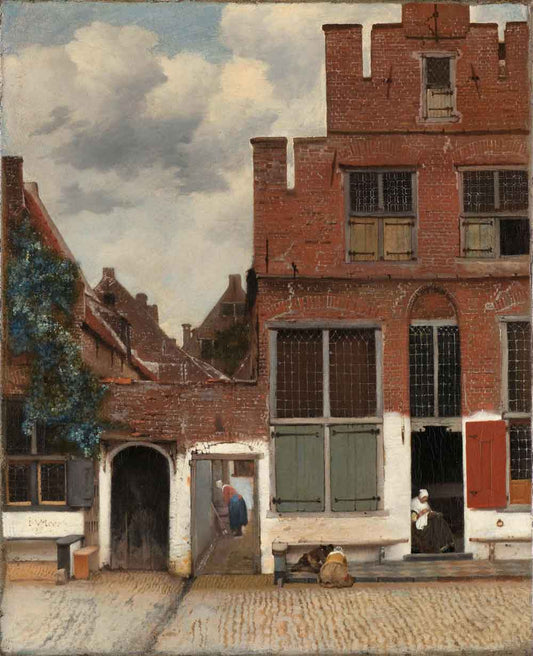 View of Houses in Delft by Johannes Vermeer 1658
