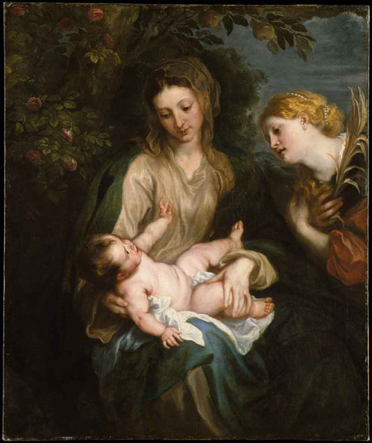 Virgin and Child with Saint Catherine of Alexandria by Anthony van Dyck 1630