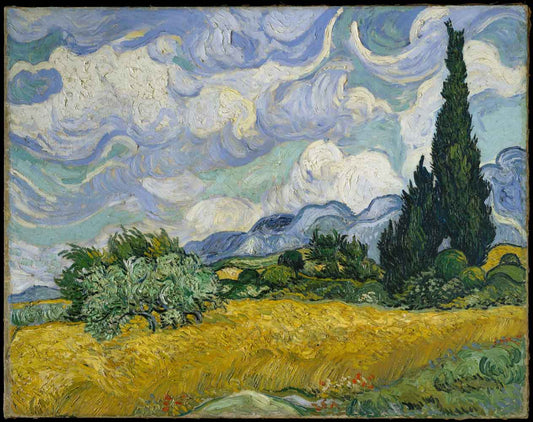 Wheat Field with Cypresses by Vincent van Gogh 1889