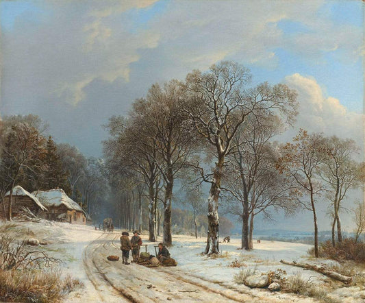 Winter Landscape by Balthasar van der Ast 1830