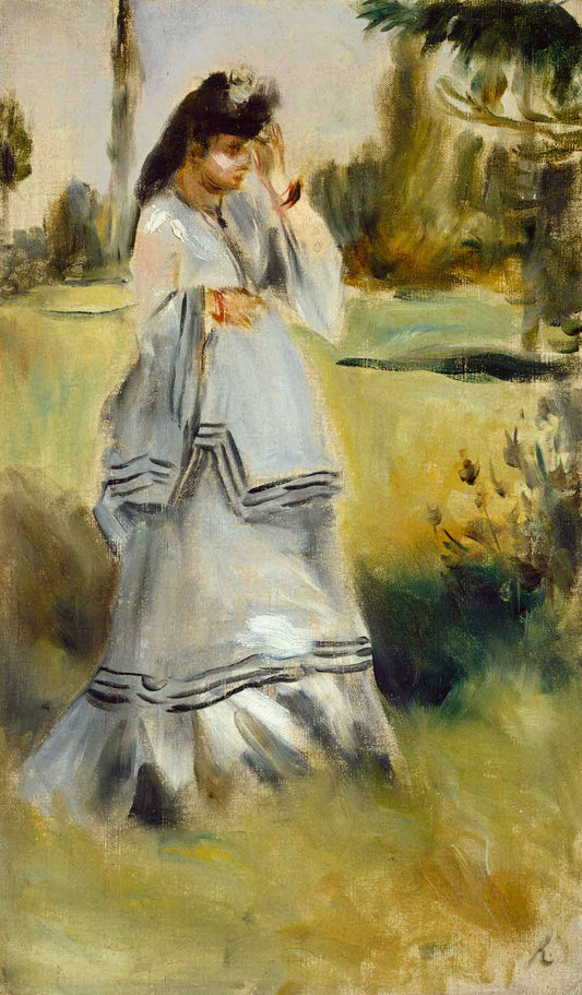 Woman in a Park by Pierre-Aguste Renoir 1866