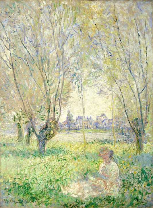 Woman Seated under the Willows by Claude Monet 1880