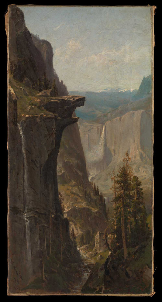 Yosemite Falls, from Glacier Point by William Keith 1880