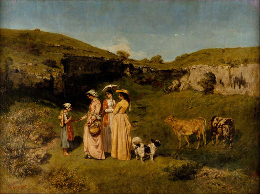 Young Ladies of the Village by Gustave Courbet 1861