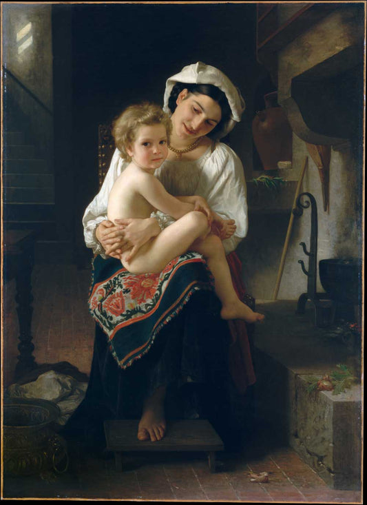 Young Mother Gazing at Her Child by William-Adolphe Bouguereau 1871