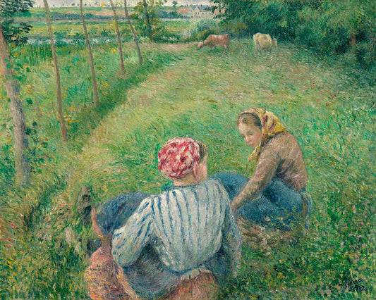 Young Peasant Girls by Camille Pissarro 1882